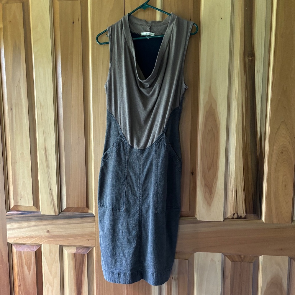 Prairie Underground Sleeveless Cowl dress in M